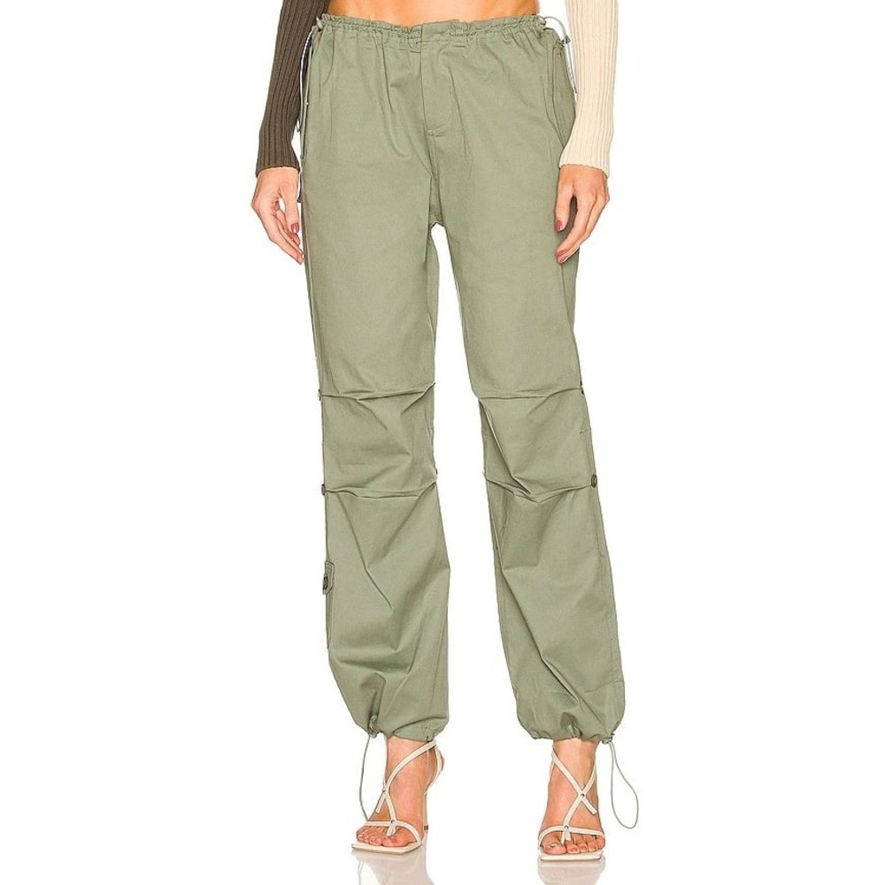 Guizio Utility Cargo Pants Sage Green